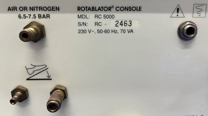 HEART TECHNOLOGY ROTABLATOR®  CONSOLE RC5000 - ITEM FOR PARTS/REPAIR