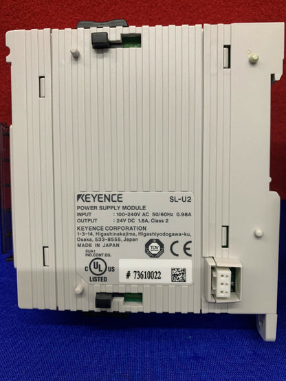 Keyence SL-T11R Veiligheidsrelais Terminal &amp; SL-U2 Voeding 24VDC