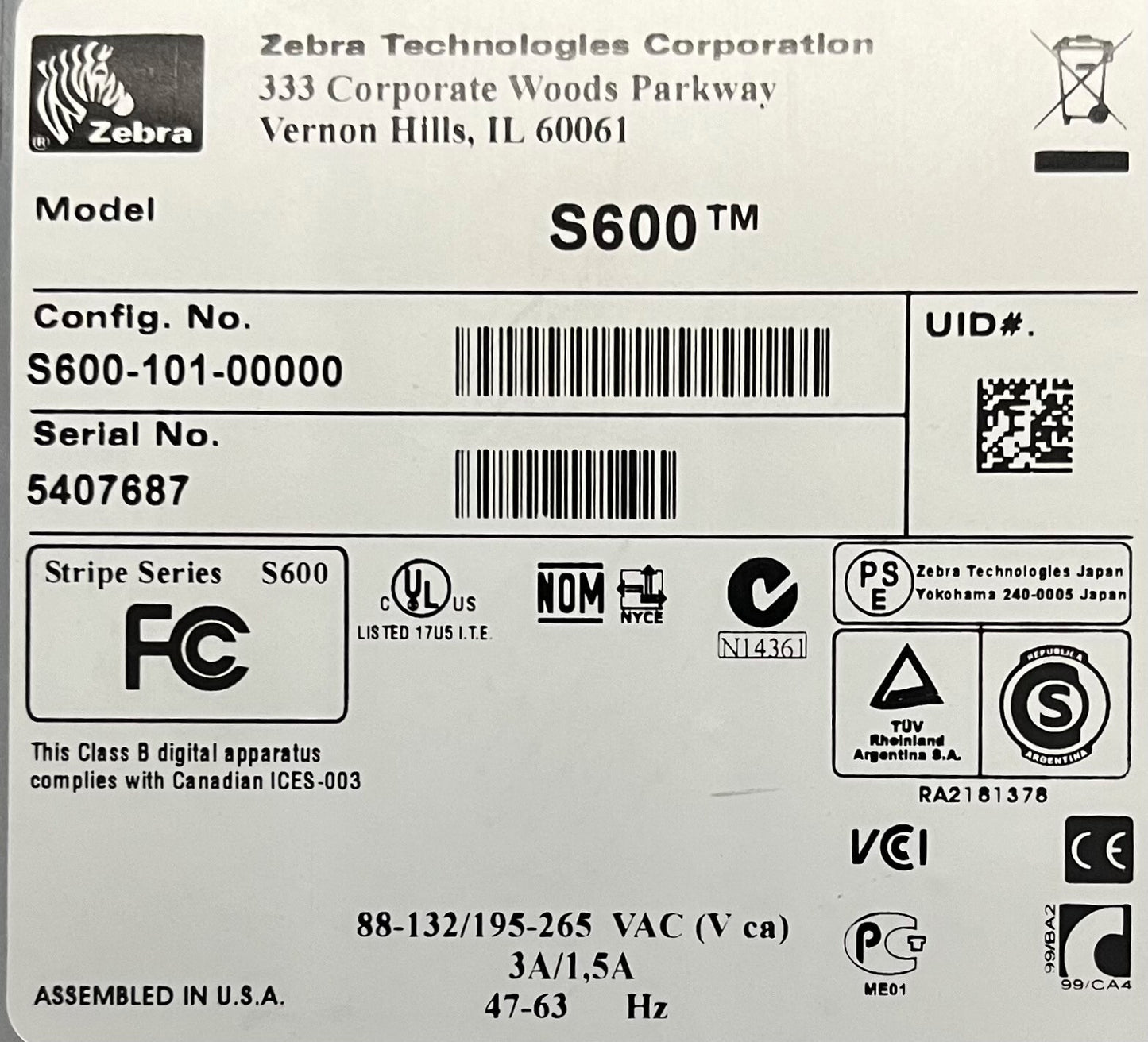 Imprimante Zebra Stripe® S600™ S600-101-00000 - 1 lot, 2 pièces - Pièces/Réparation