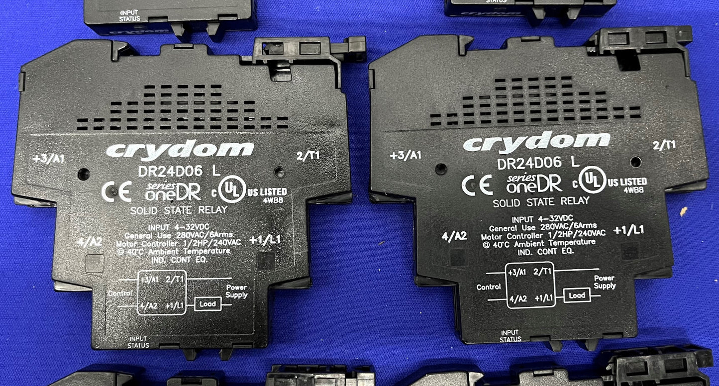 CRYDOM DR24D06 SOLID STATE RELAY, DIN RAIL 6 AMP,