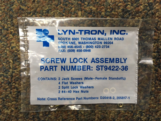 QTY 10 - LYN-TRON ST9422-36 / D20418-2 / 205817-1 SCREW LOCK ASSEMBLY