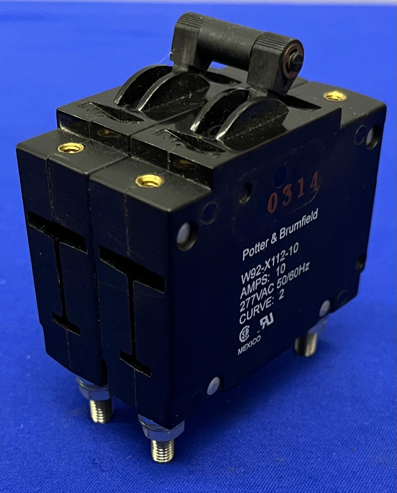 POTTER & BRUMFIELD W92-X112-10 CIRCUIT BREAKER AMPS 10 277VAC 50/60HZ