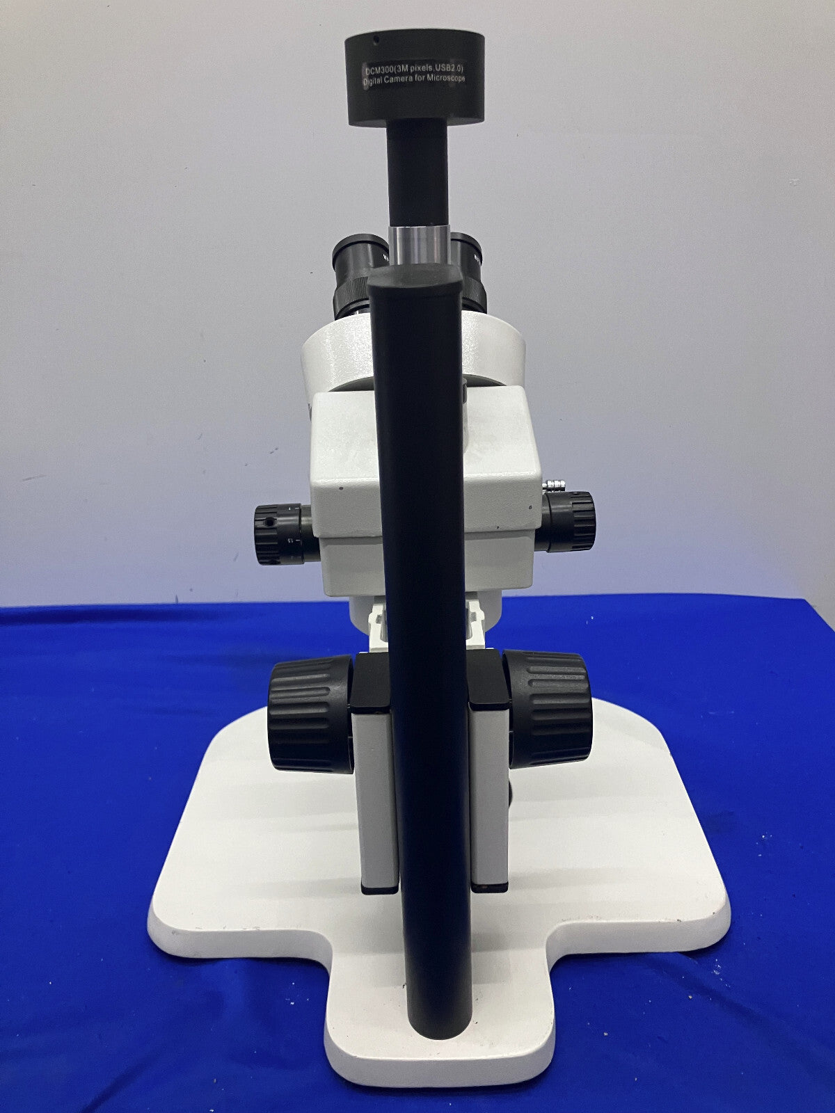 NON BRAND TRINOCULAR STEREO ZOOM MICROSCOPE MAGNIFICATION IS 7-45X 10X EYEPIECES
