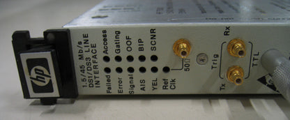 HP AGILENT E1616A 155 MB/S OPTICAL LINE INTERFACE HP75000 WITH MANUAL