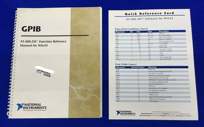 MANUALE DI RIFERIMENTO DELLE FUNZIONI NATIONAL INSTRUMENTS NI-488.2M ™ PER WIN32