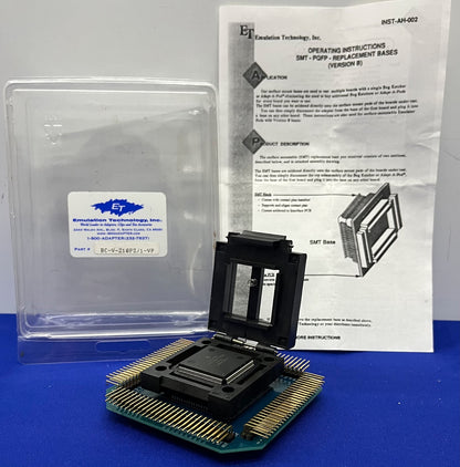 ET EMULATION TECHNOLOGY BC-V-210PZ/1-VP SURFACE MOUNT EMULATOR ADAPTER