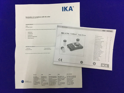 IKA ® UT TD (イオントレント) ULTRA-TURRAX ® チューブドライブ 24V 800mA 