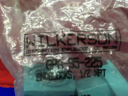 QTY 4 PACKAGES - WILKERSON GPA-95-225 MODULAR END BLOCK 1/2" NPT