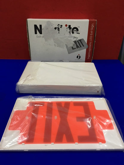 NAVILITE JUNO LIGHTING GROUP NXP3RWH THERMOPLASITC LED EXIT SIGN