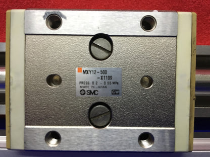 SMC MXY12-500-X1109 SLIDE TABLE PRESS. 0.2-0.55MPa