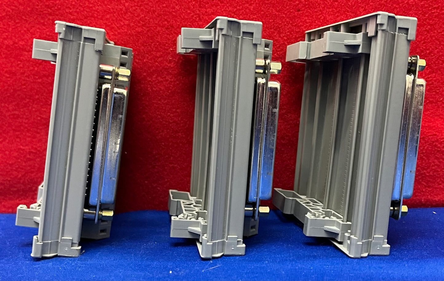 1 LOT QTY OF 3 - WAGO 50 Pin DIN RAIL MOUNT TERMINAL BLOCK