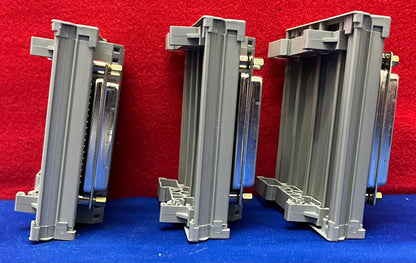 1 LOT QTY OF 3 - WAGO 50 Pin DIN RAIL MOUNT TERMINAL BLOCK