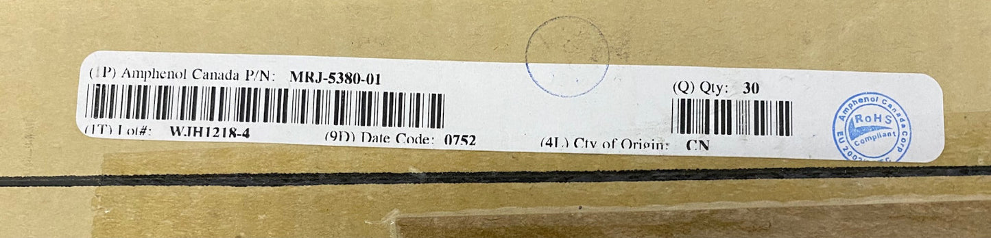 CONECTOR JACK MODULAR AMPHENOL ® / MOTOROLA MRJ-5380-01 / 515-1002-0048 30 UDS