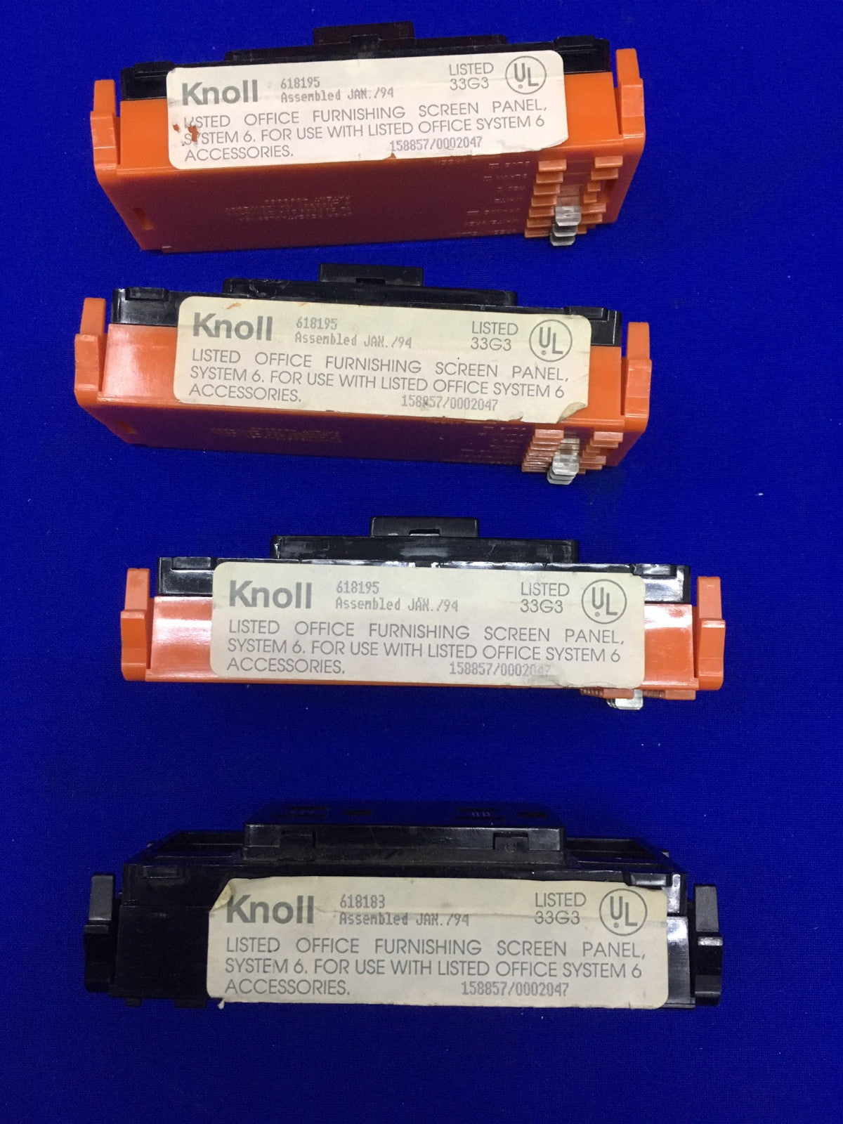 KNOLL QTY 3 618195 & QTY 1 618183 ELECTRICAL RECEPTACLES
