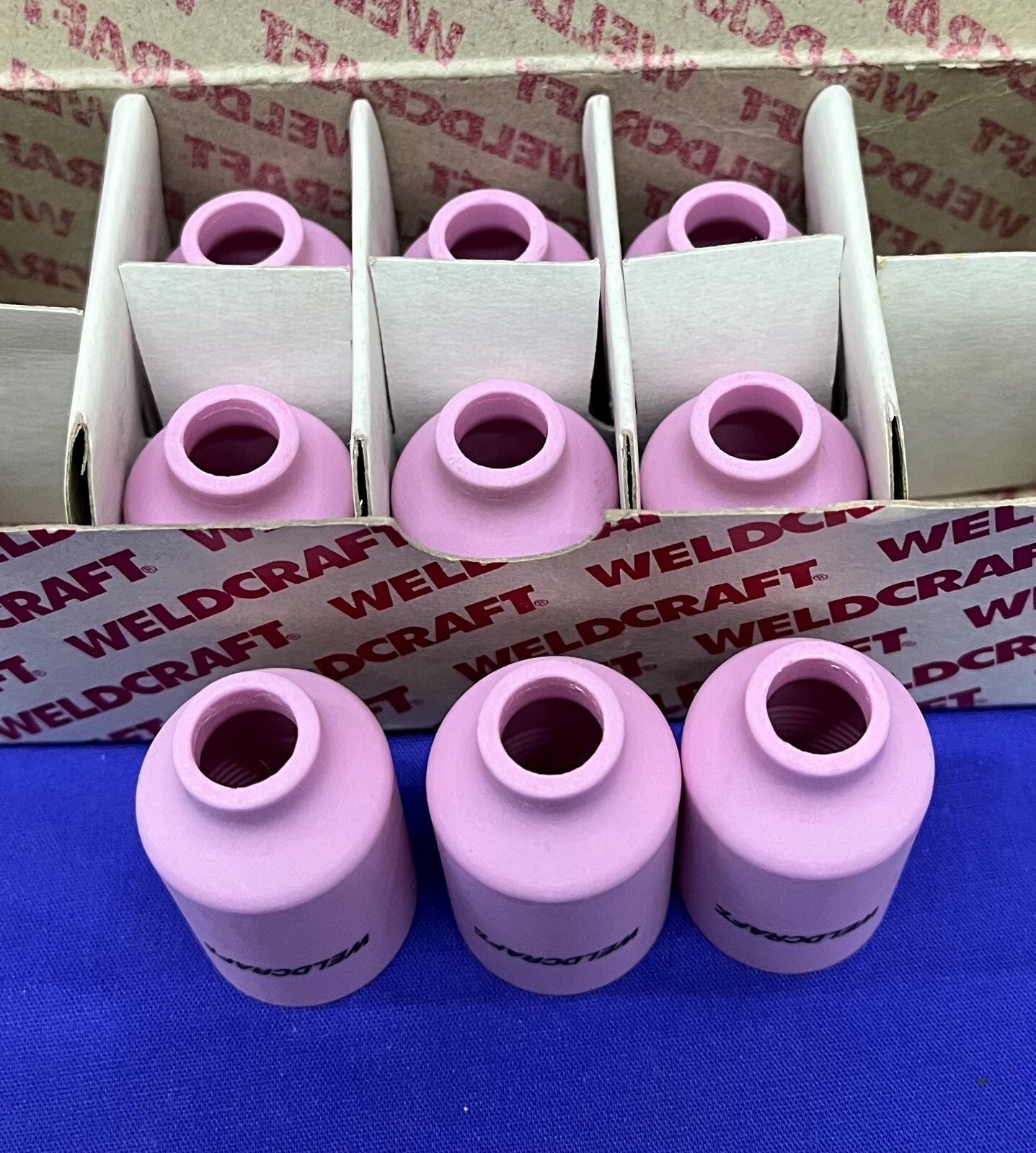 1 PACKAGE OF QTY 9 - Weldcraft  Alumina Nozzles 54N16 Size 6