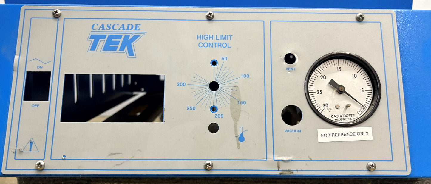 CASCADE TEK EMPTY SHELL VACUUM CHAMBER NO HEAT OR PUMP TVO-2 9100744 - FOR PARTS