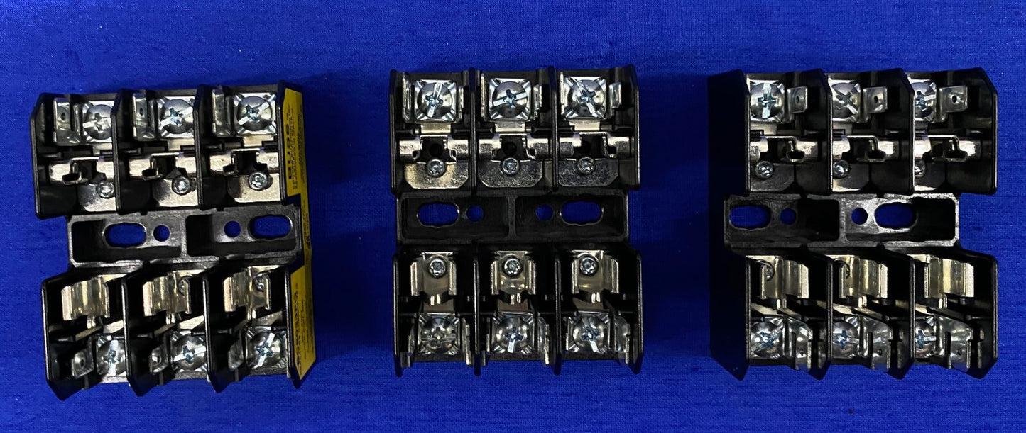 1 LOT QTY 3 - COOPER BUSSMANN / BUSS ®  BC6033PQ FUSEBLOCK