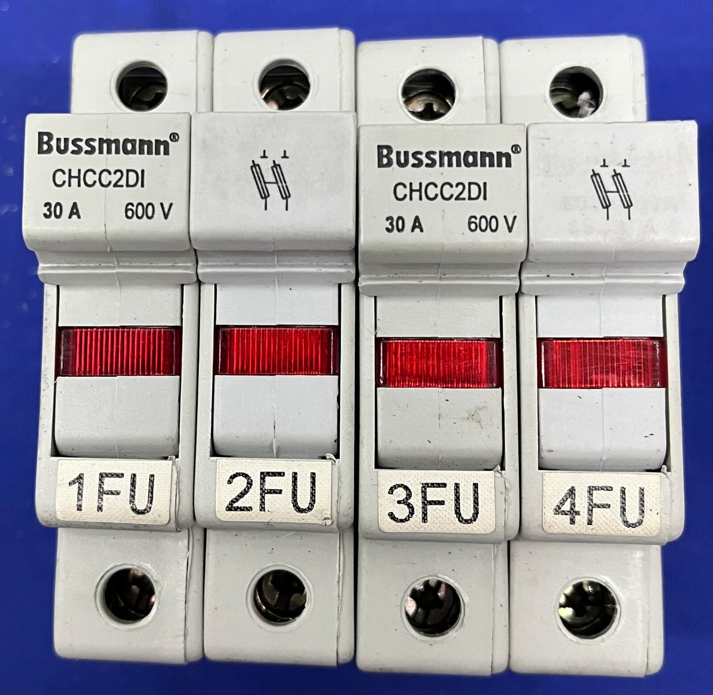 BUSSMANN ® CHCC2D1 / SÉRIE CHCC, PORTE-FUSIBLE 2 PÔLES 600 V 30 A - 1 LOT QTE 4