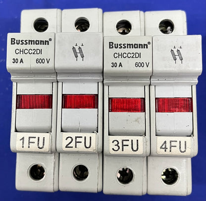BUSSMANN ® CHCC2D1 / SÉRIE CHCC, PORTE-FUSIBLE 2 PÔLES 600 V 30 A - 1 LOT QTE 4