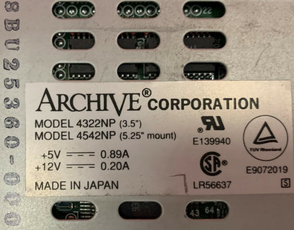 1 Lot Qty of 7 - Archive 4322NP 4542NP / 4322NP4542NP Tape Backup Tape Drive 3.5