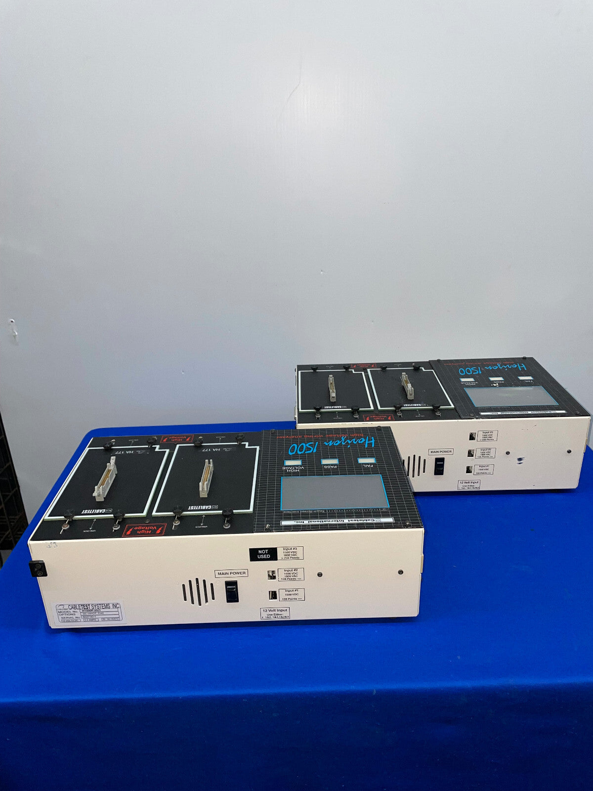 CABLETEST, H1500P-HV1, HORIZON 1500, HIGH VOLTAGE WIRING ANALYZER, 1 LOT OF 2