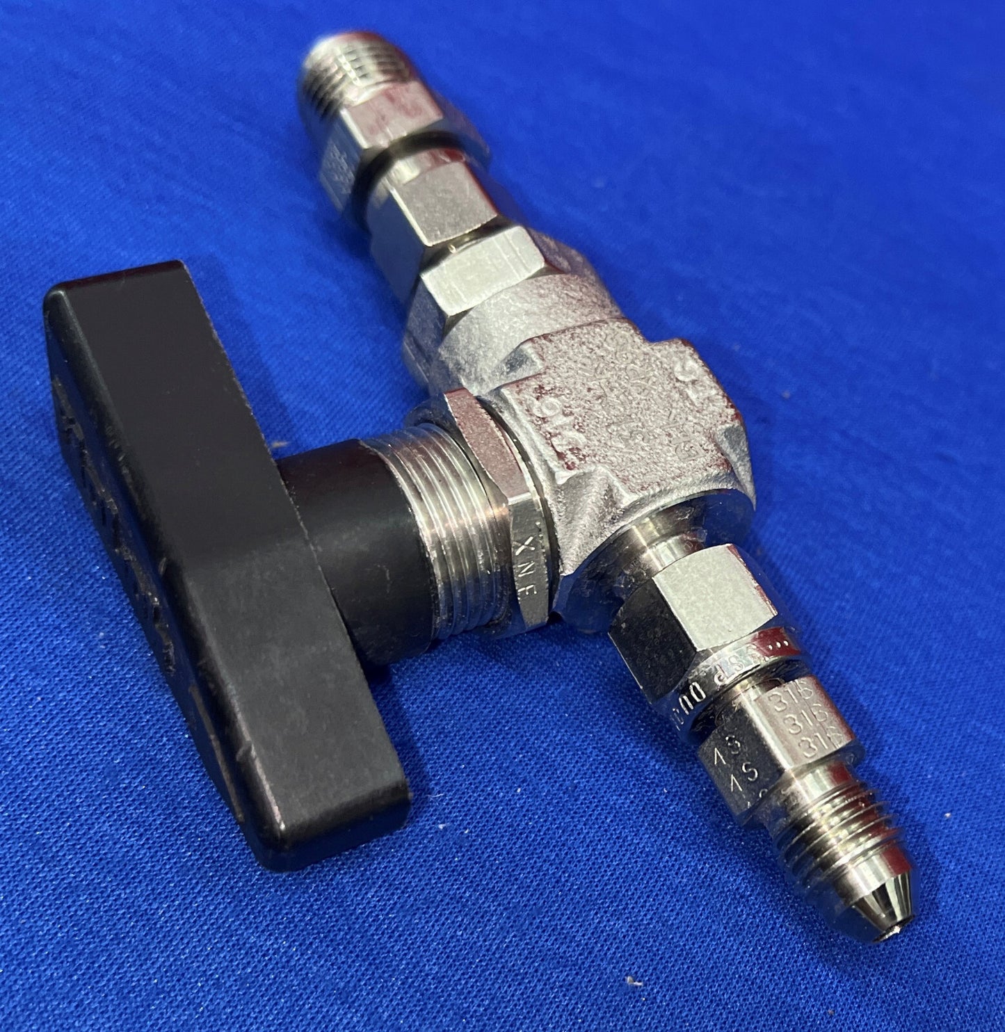 Lot of 2 FLOLOK Stainless Steel 312-K-BLK-XP98 Ball Valve