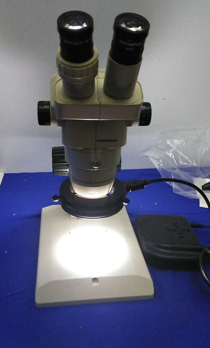 Olympus SZ30 Track Stand Microscope with LED Ring Light 9-40X Magnification