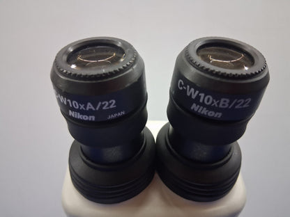 MICROSCOPE NIKON SMZ 745 6,7X-50X AVEC SUPPORT NIKON C-PSN 213406 ET ÉCLAIRAGE LED 