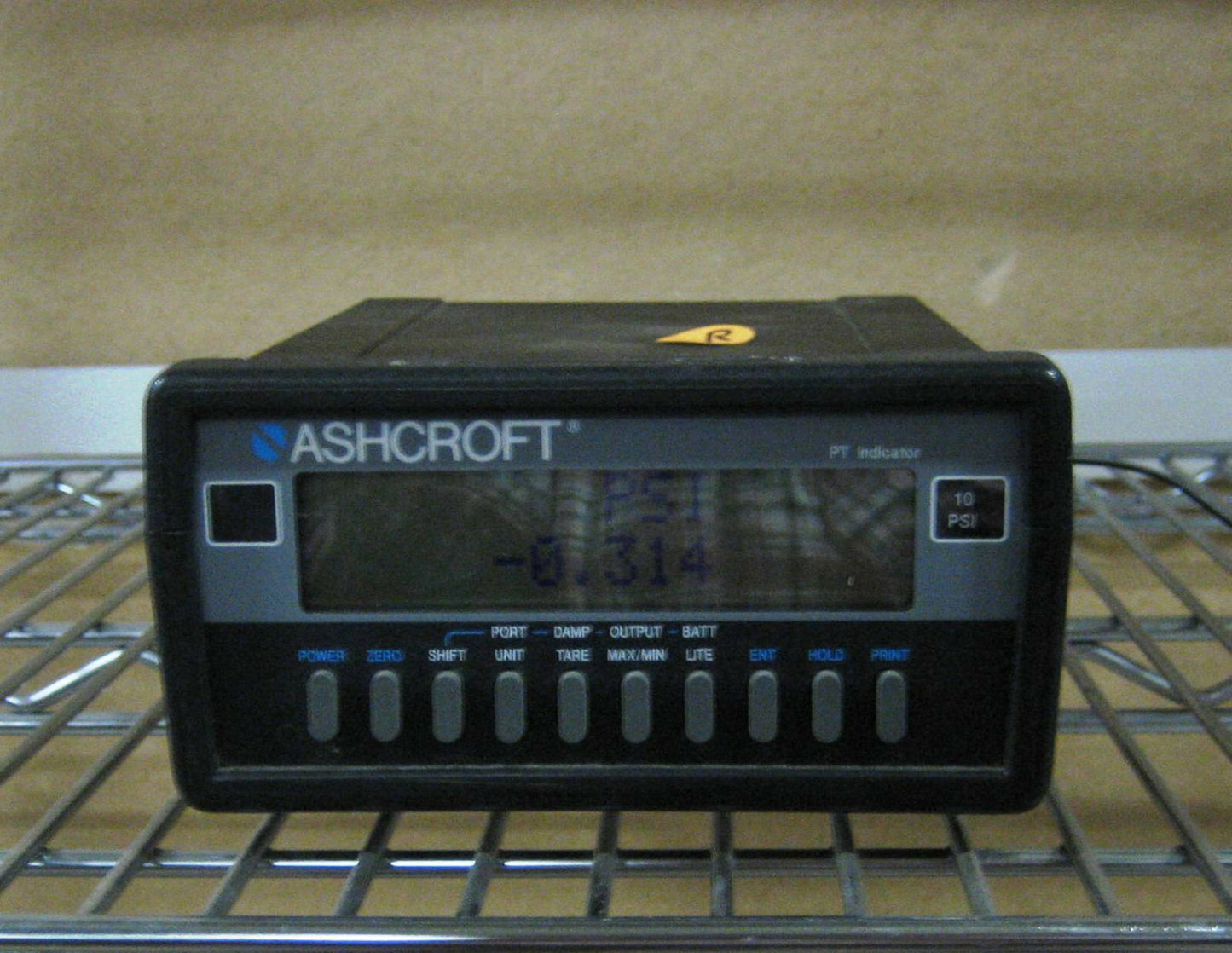 Ashcroft® PT DIGITAL PRESSURE INDICATOR BENCH TOP TEMP RANGE 32° to 120°F