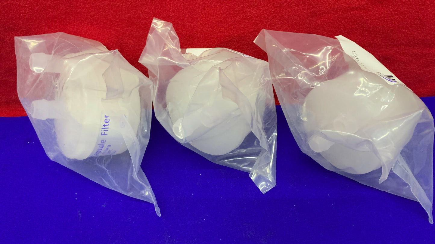 QTY 3 - PALL LIFE SCIENCES 12073 MINI PROFILE CAPSULE FILTERS