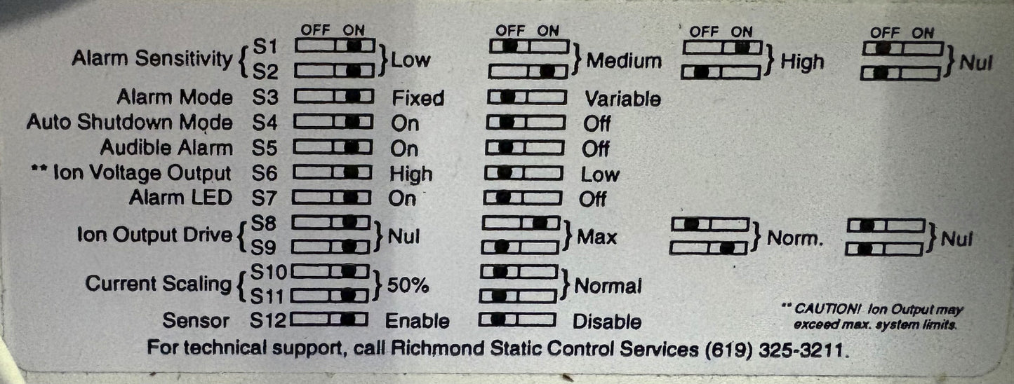 Static Control Services,Auto Balance Pulse Flow Controller,AB 250 PARTS REPAIR