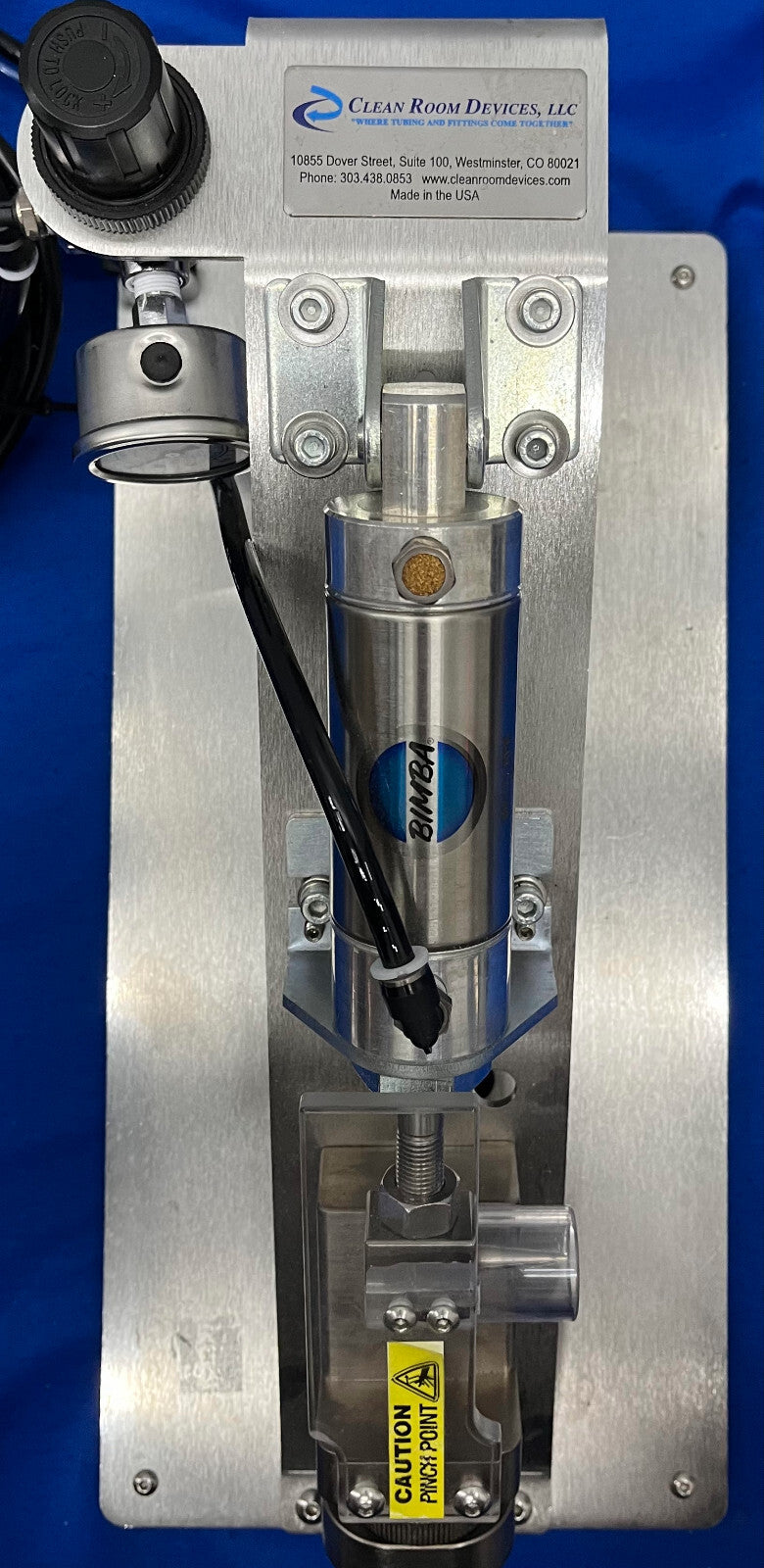 DISPOSITIVI PER CAMERE BIANCHE ESPANSORE PER TUBI CRD200 CON BASE IN ACCIAIO INOX E PEDALE
