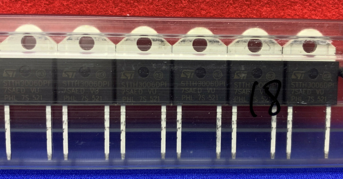 1 Lot Qty of 18 - STMicroelectronics Rectifiers 30A 600V