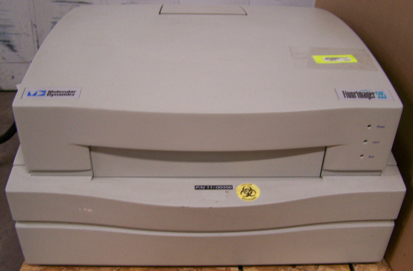 MOLECULAR DYNAMICS FI595 SN 86268 FLUOR IMAGER 595 WITH MANUAL - PARTS/REPAIR