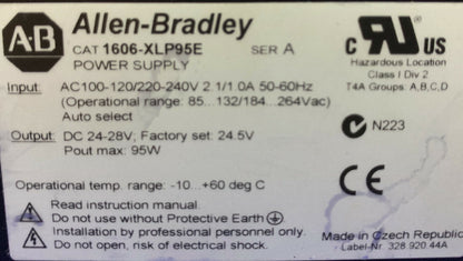 Allen-Bradley / Allen Bradley / AB  1606-XLP95E SER A / 1606-XLP POWER SUPPLY