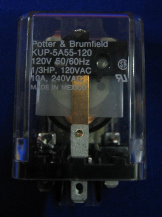 POTTER & BRUMFIELD DUP-5A55-120 ELECTROMECHANICAL RELAY 120V