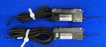 KEYENCE FS-V11-P PHOTOELECTRIC AMPLIFIER  & FS-V12-P FIBER OPTIC AMPLIFIER
