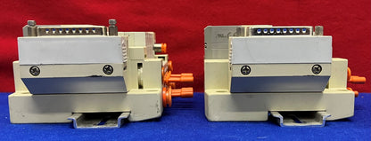 Lot of 2 SMC SS5V1 1011265-00-6 with (5) SV1100-5FU Solenoid Valves