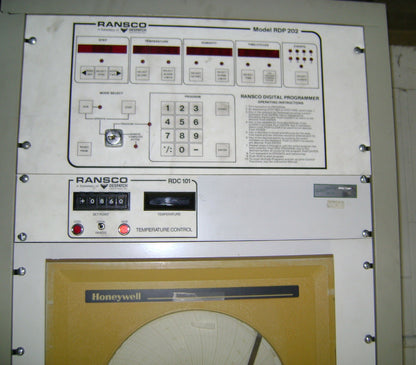 RANSCO DESPATCH CONTROL PANEL RDP 202 WITH RDC 101 TEMPERATURE CONTROL
