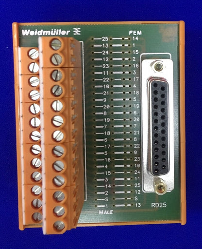 WEIDMULLER 910645-67 69306 TERMINAL BLOCK INTERFACE SCHRAUBE TYP 26 POSITION