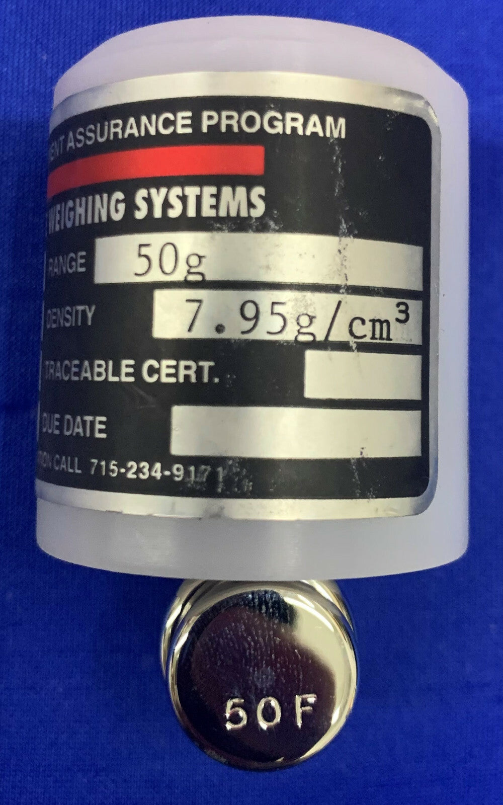 SYSTÈME DE PESÉE RICE LAKE 500G 100G 50G SS CYLINDRIQUE CLASSE DE POIDS F2 