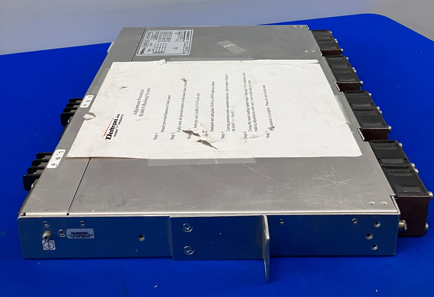 DELTRON POWER PRODUCTS LA SERIES 11997XA POWER SUPPLY RACK MOUNT (MISSING ONE)