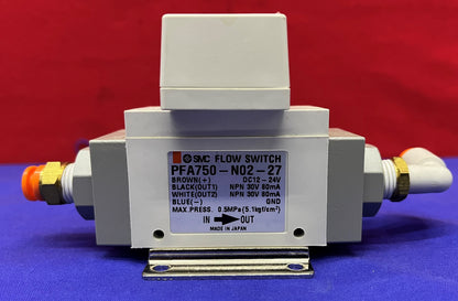 SMC Digital Flow Switch PFA750-N02-27 12-24VDC