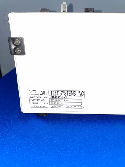 CABLETEST, H1500P-HV1, HORIZON 1500, HIGH VOLTAGE WIRING ANALYZER, 1 LOT OF 2