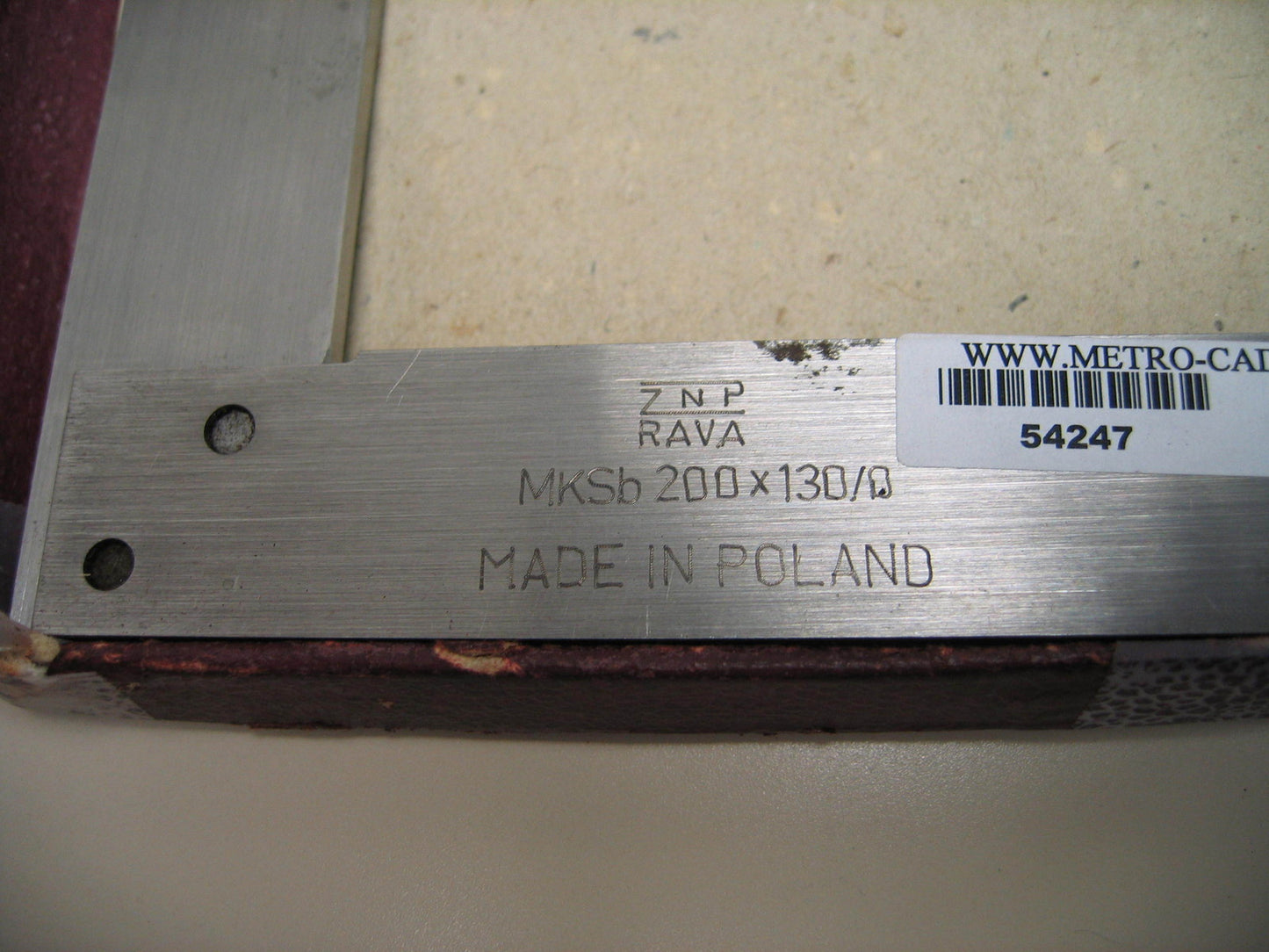 FOWLER  52-431-006 6-3/4" STRAIGHT EDGE SQUARE BY ZNP RAVA