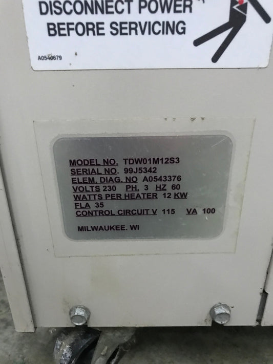 AEC APPLICATION ENGINEERING TDW01M12S3 WATER TEMPERATURE CONTROLLER PARTS/REPAIR