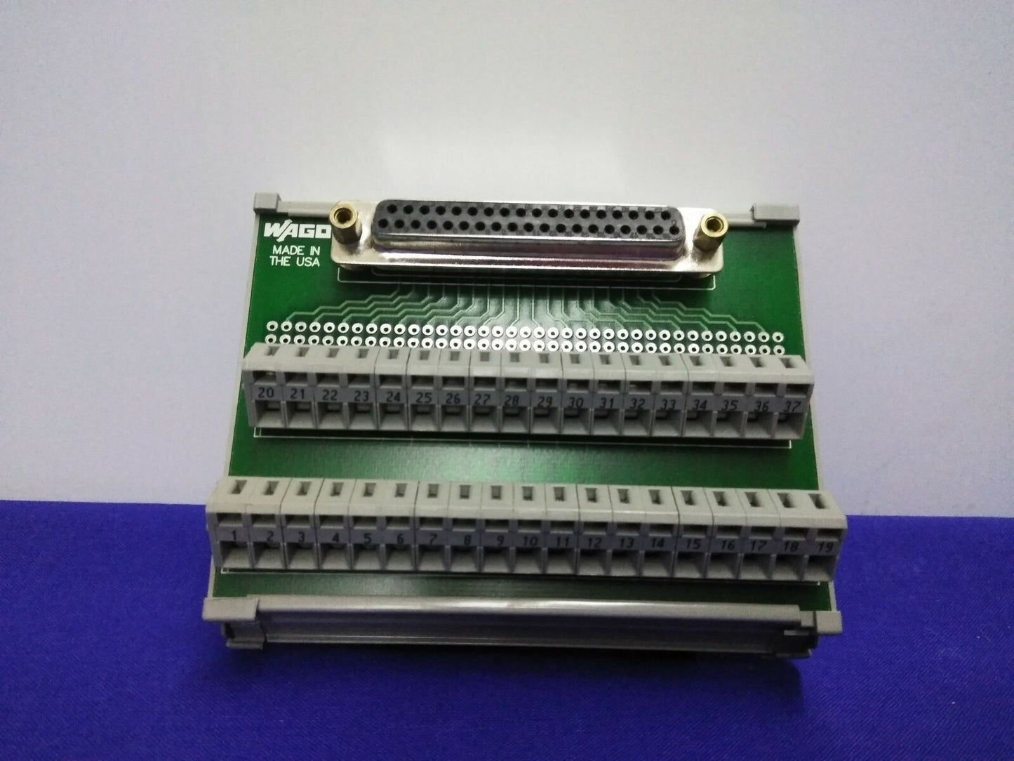 SCHEDA DI BREAKOUT WAGO / MODULO / TERMINALE 37-PIN D SUB 
