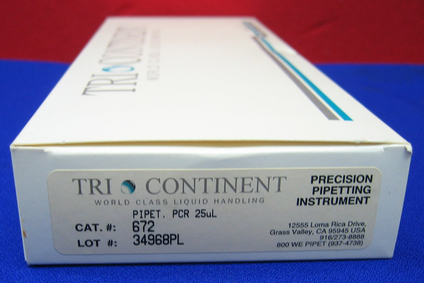 TRI CONTINENT CAT#672 PRECISION PIPETTING INSTRUMENT PIPET PCR 25uL