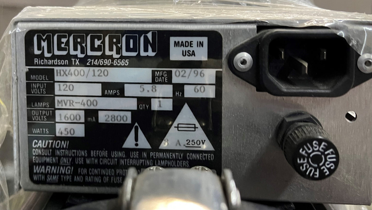 MERCRON IRDIS MODEL HX400/120 IR-LUM LIGHT ROUND BAR