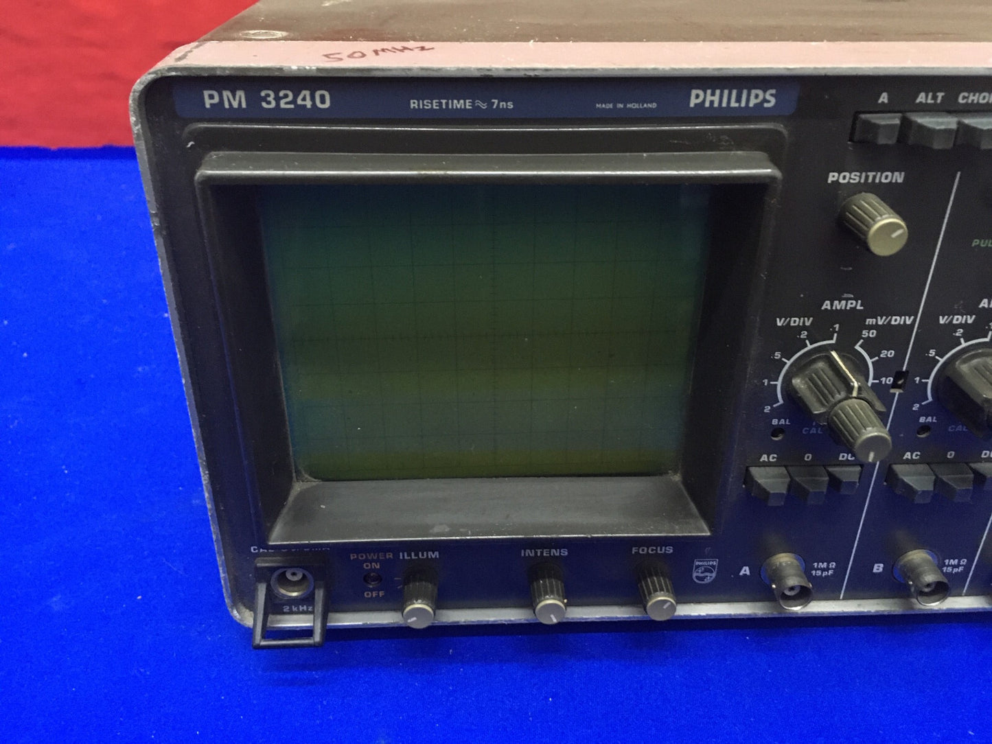 PHILIPS 50 MHZ DUAL CHANNEL OSCILLOSCOPE VERTICAL AMPLIFIERS PM 3240 - PARTS